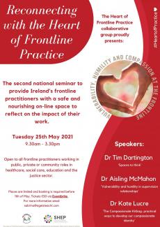 Bookings are now open for the Reconnecting with the Heart of Frontline Practice seminar.