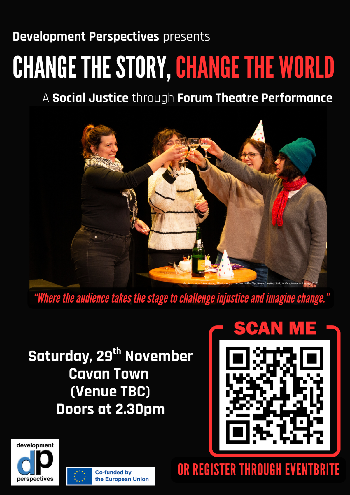 Poster for Change the Story, Change the World: Social Justice through Forum Theatre