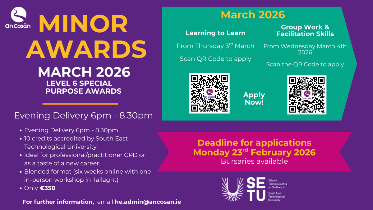 Minor Awards 2026 flyer