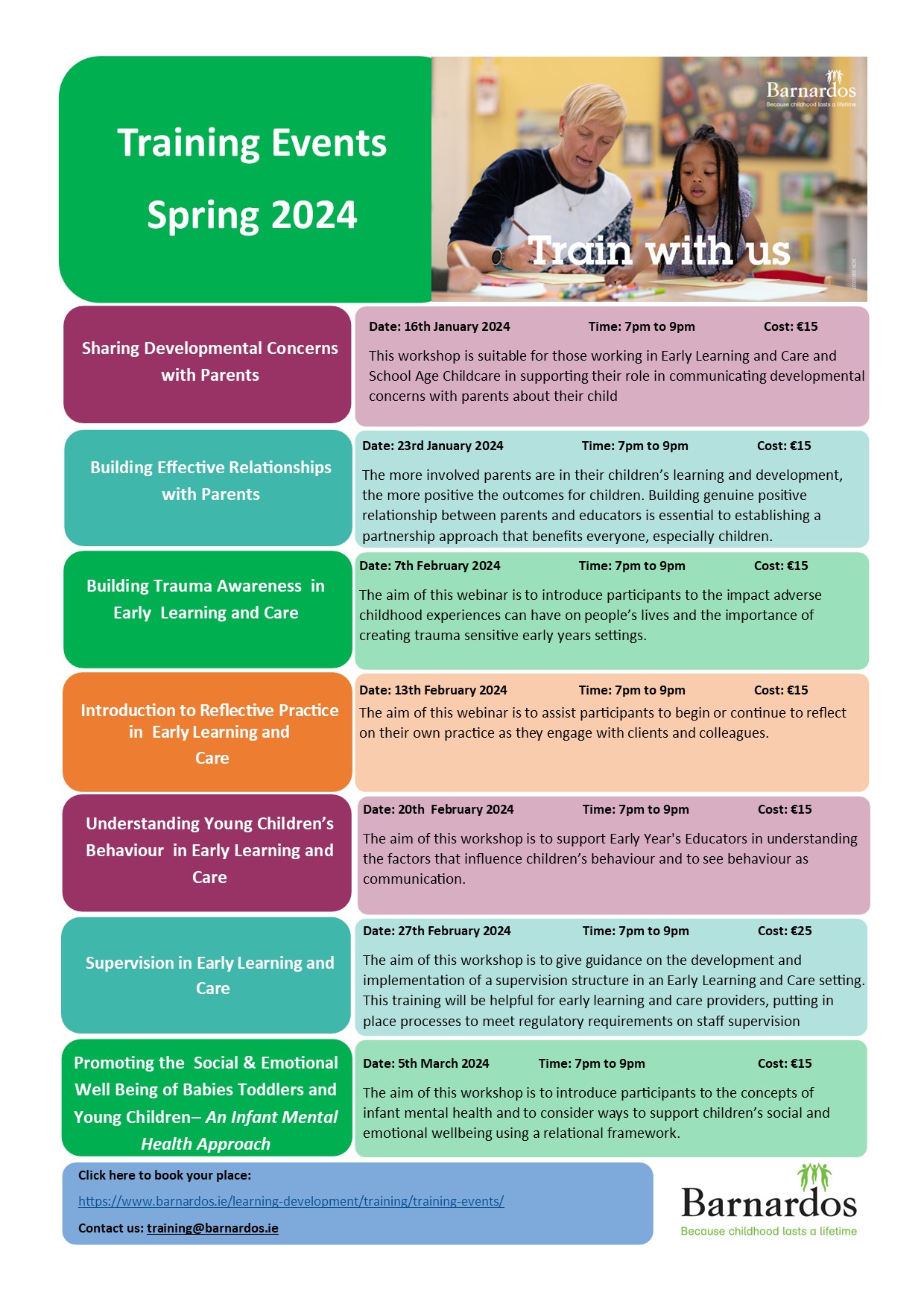 Barnardos Spring 2024 Calendar