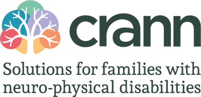 Crann Logo with tagline: Solutions for families with neuro-physical disabilities