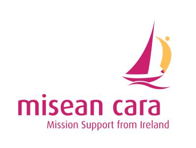 Misean Cara logo of a sailing boat.