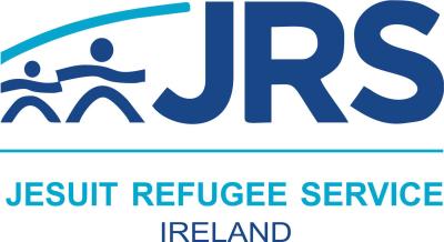 Logo of the Jesuit Refugee Service with image of people holding hands.