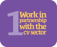General Election Manifesto - Point 1 - Work in Partnership with CV Sector