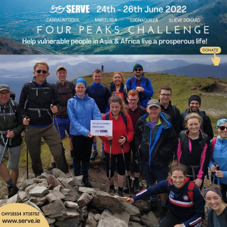 SERVE volunteers during 4 Peaks Challenge
