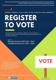 Register to Vote sessions