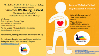 Summer Wellbeing Festival 2020 'Stay Connected & Creative'