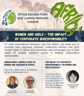 Africa Europe Faith and Justice Network poster