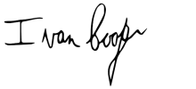 Image of Ivan Cooper's Signature