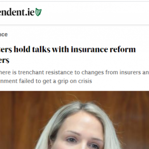 Headline from the Irish Independent website.