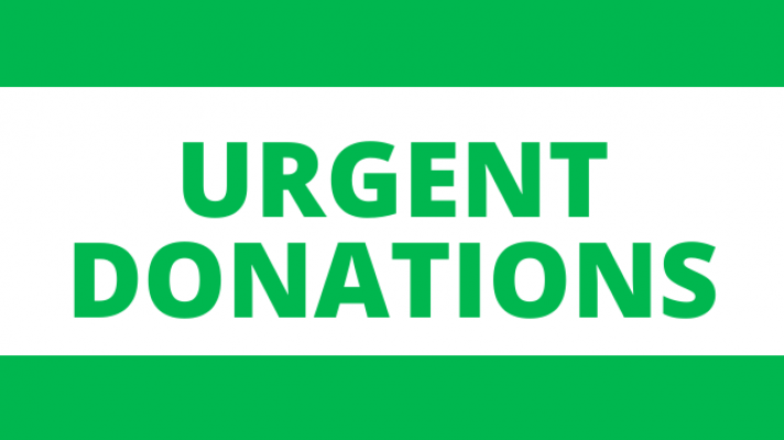 Urgent Donations 