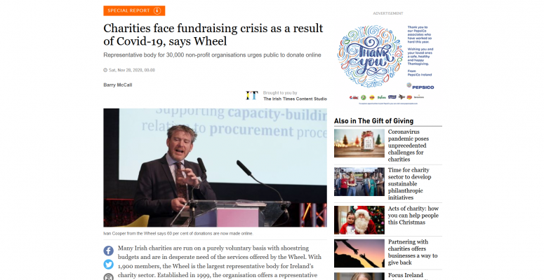 Ivan Cooper, Director of Public Policy at The Wheel, on the Irish Times website.