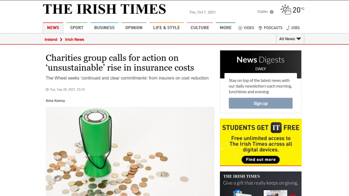 Irish Times article screenshot