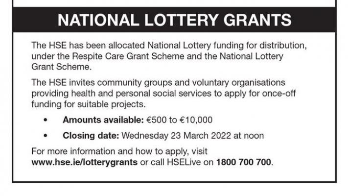 National Lottery Grant 2022