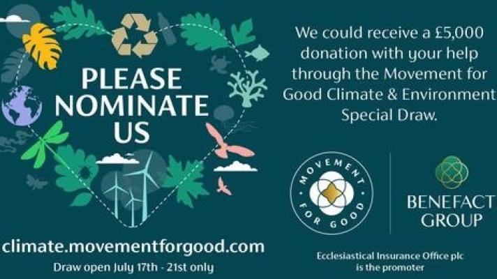 Nominate a climate and environment charity to receive €5,000