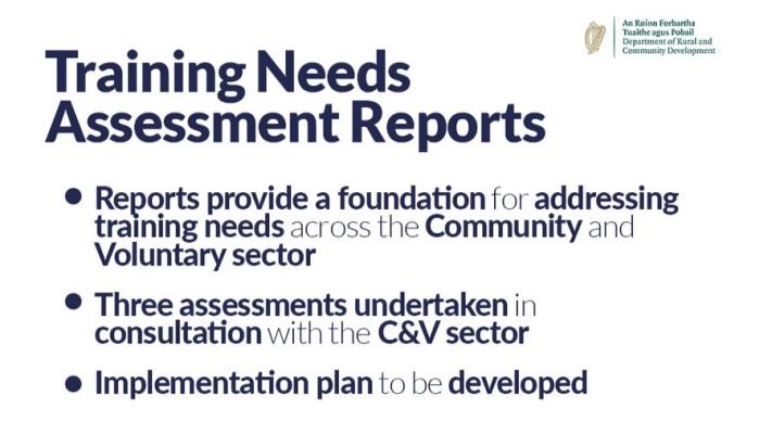 Training Needs Assessment Reports for the Community and Voluntary Sector Launched 