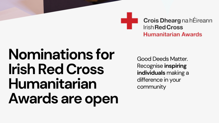 Irish Red Cross Inviting Nominations for 7th Annual Humanitarian Awards 