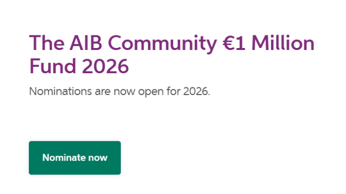 Nominations Now Open for AIB Community €1 Million Fund 2026