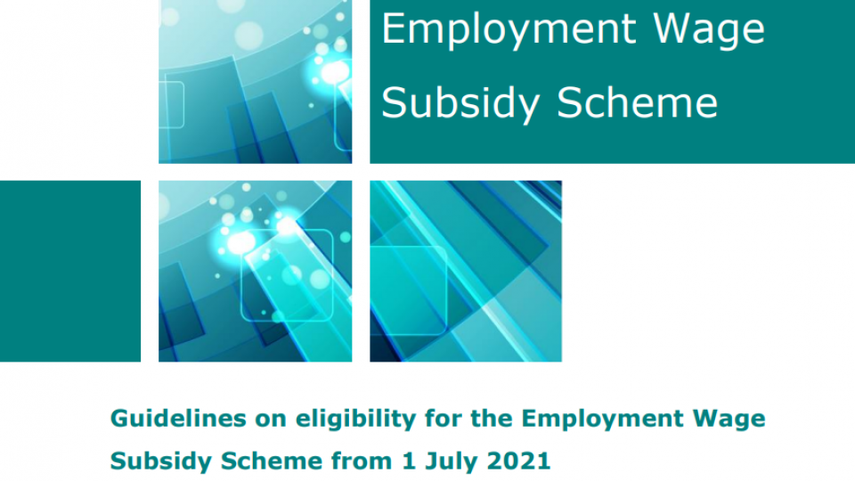 Extension of Employment wages Subsidy Scheme The Wheel