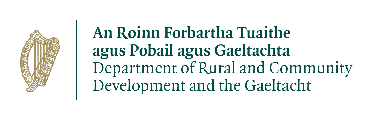 Logo of The Department of Rural and Community Development and the Gaeltacht
