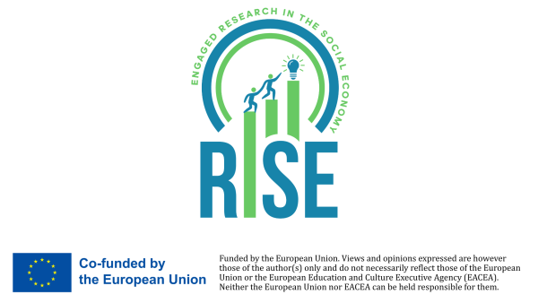 RISE logo and the co-funded by the EU logo and disclaimer