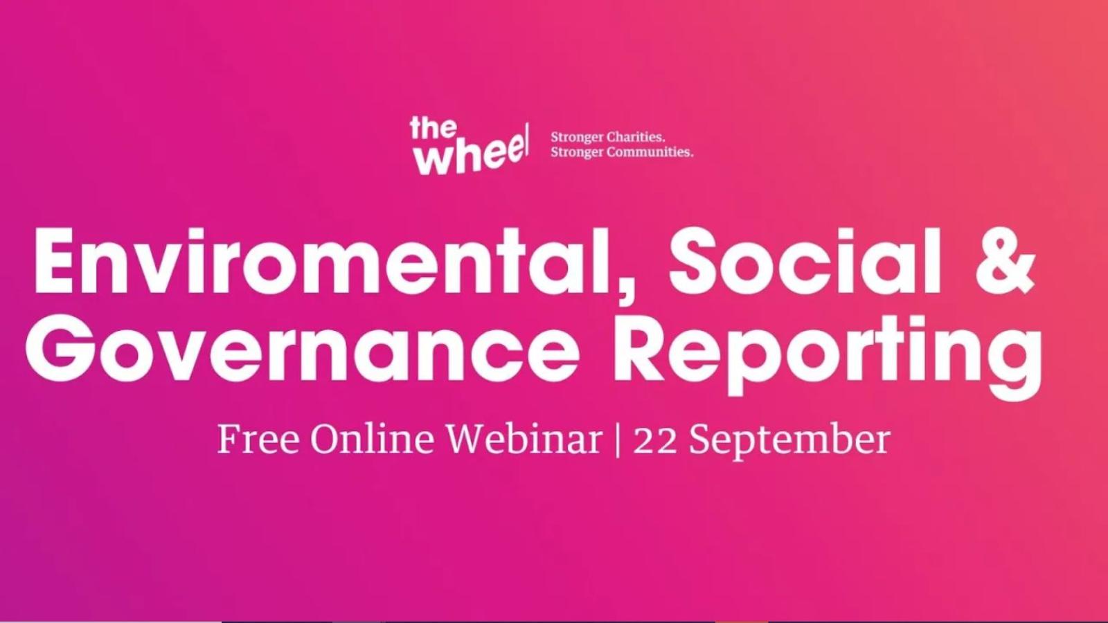 Environmental, Social & Governance Reporting (22 September 2023)