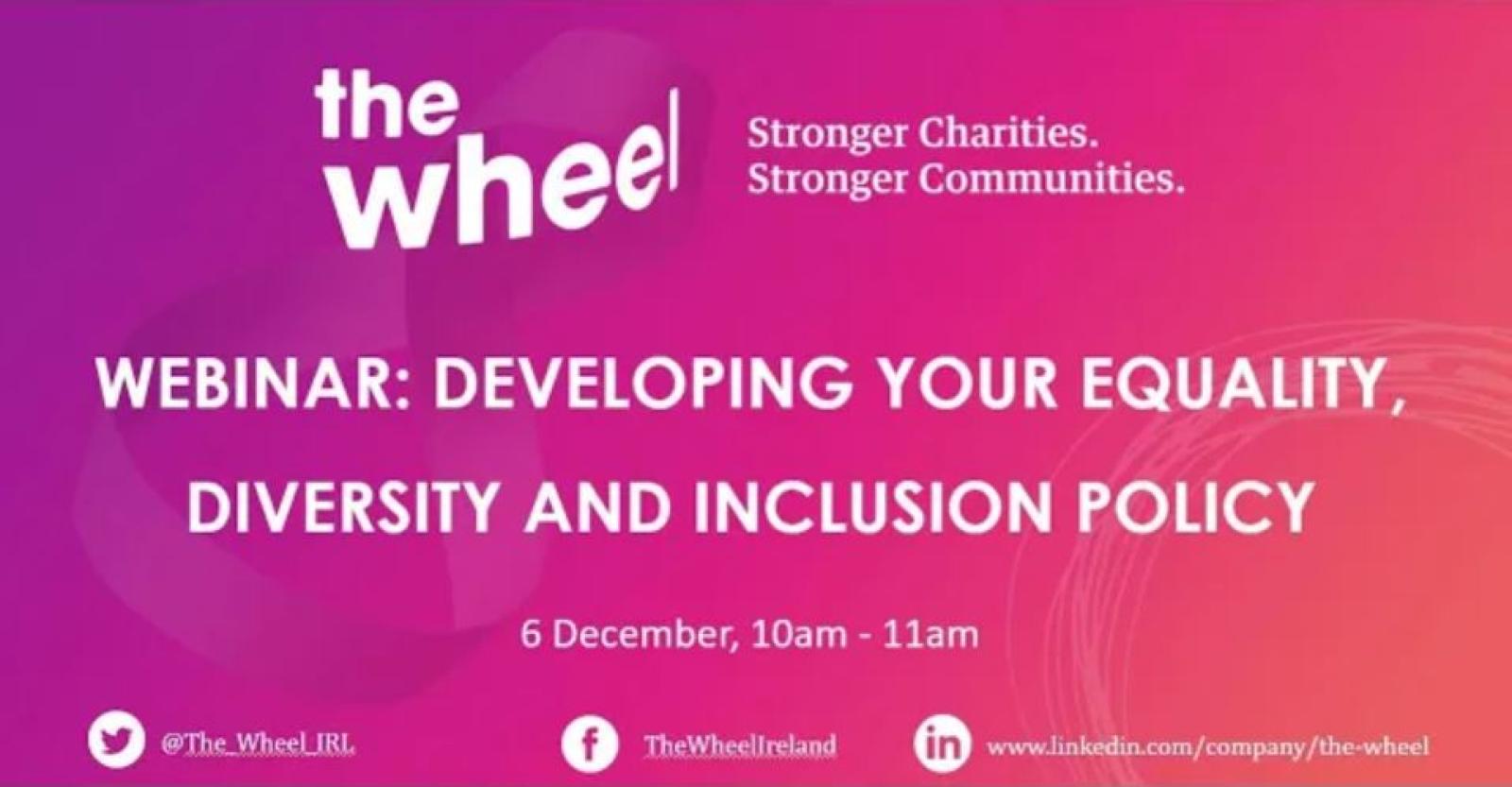 Developing your Equality, Diversity and Inclusion Policy (6 December 2023)