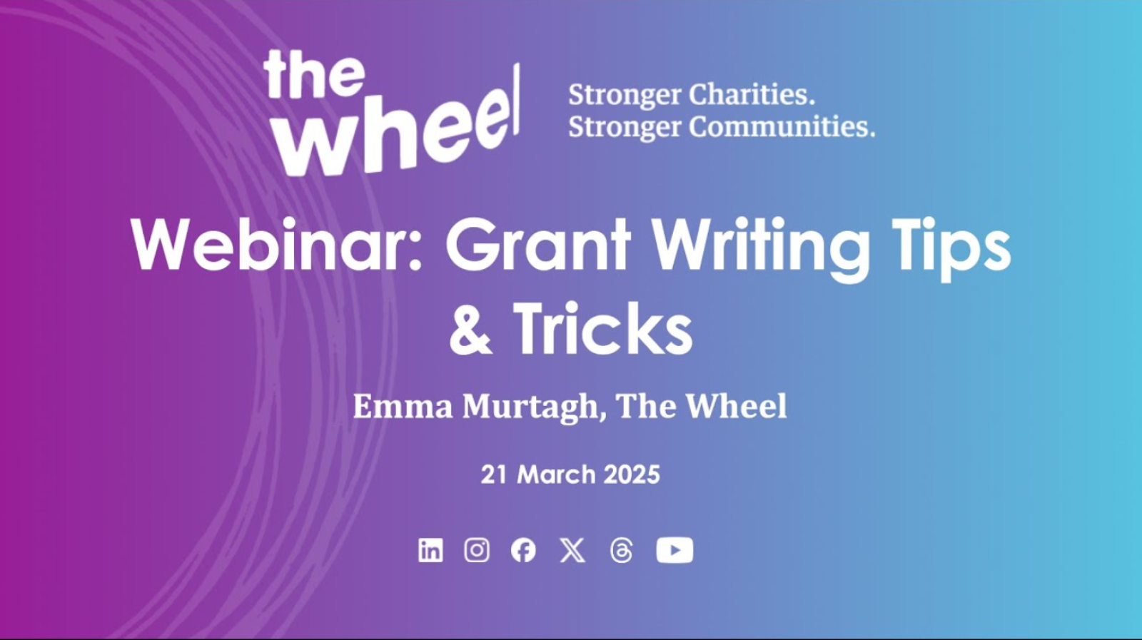 Grant Writing Webinar image