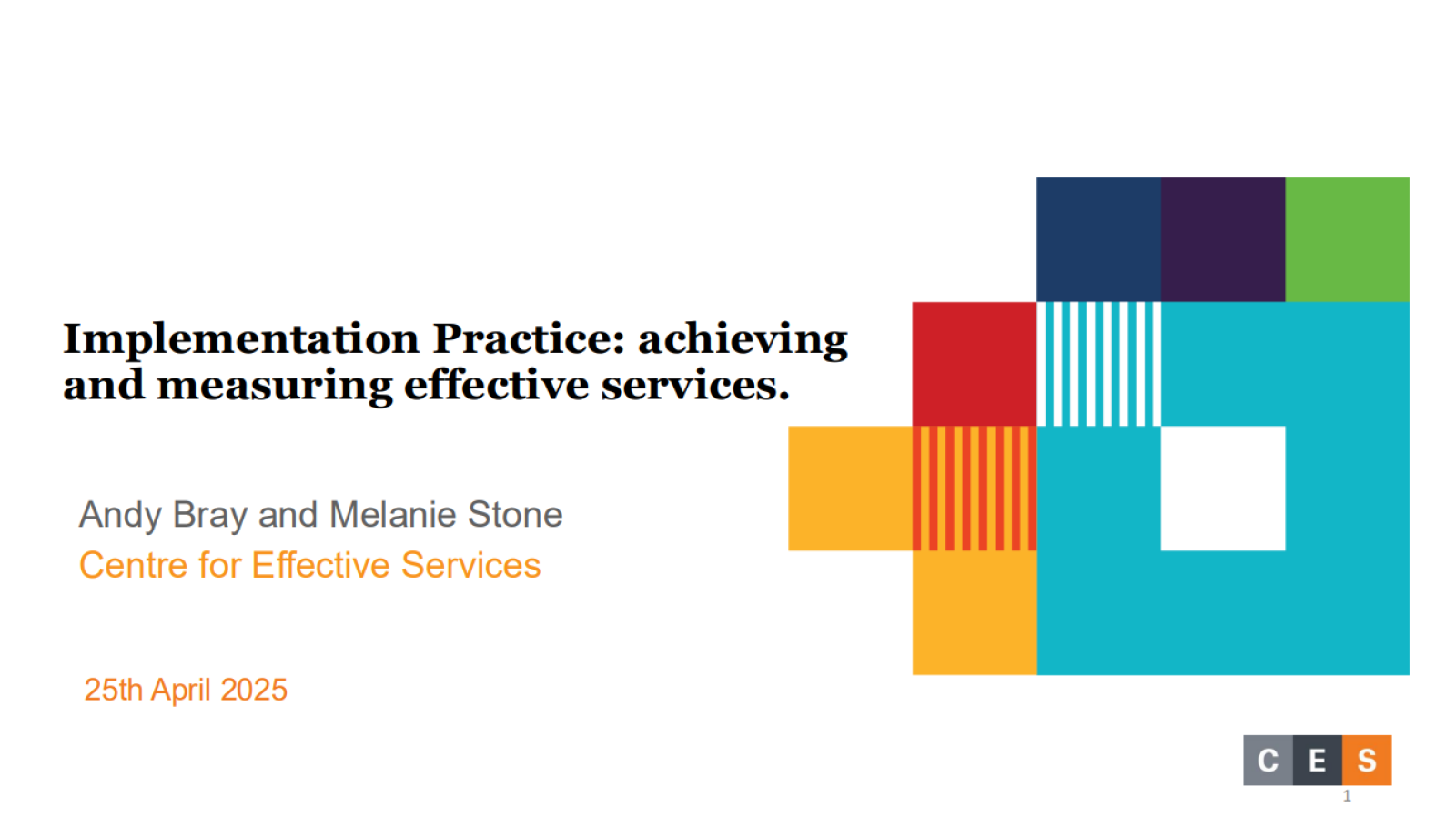 Improving Impact for Service Users webinar image
