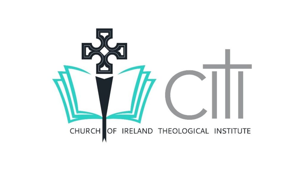 Logo for the Church of Ireland Theological Institute with a stylized cross above an open book and the acronym CITI beside it. The full institute name appears below the book and cross.