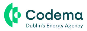 Codema, Dublin’s Energy Agency logo featuring a stylised green circular graphic.